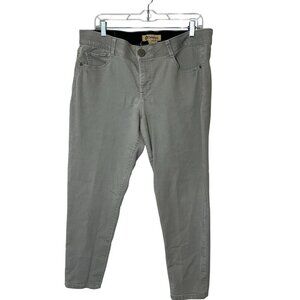 Democracy Ab Technology Gray Five-Pocket Stretch Denim Women's Jeans Size 14